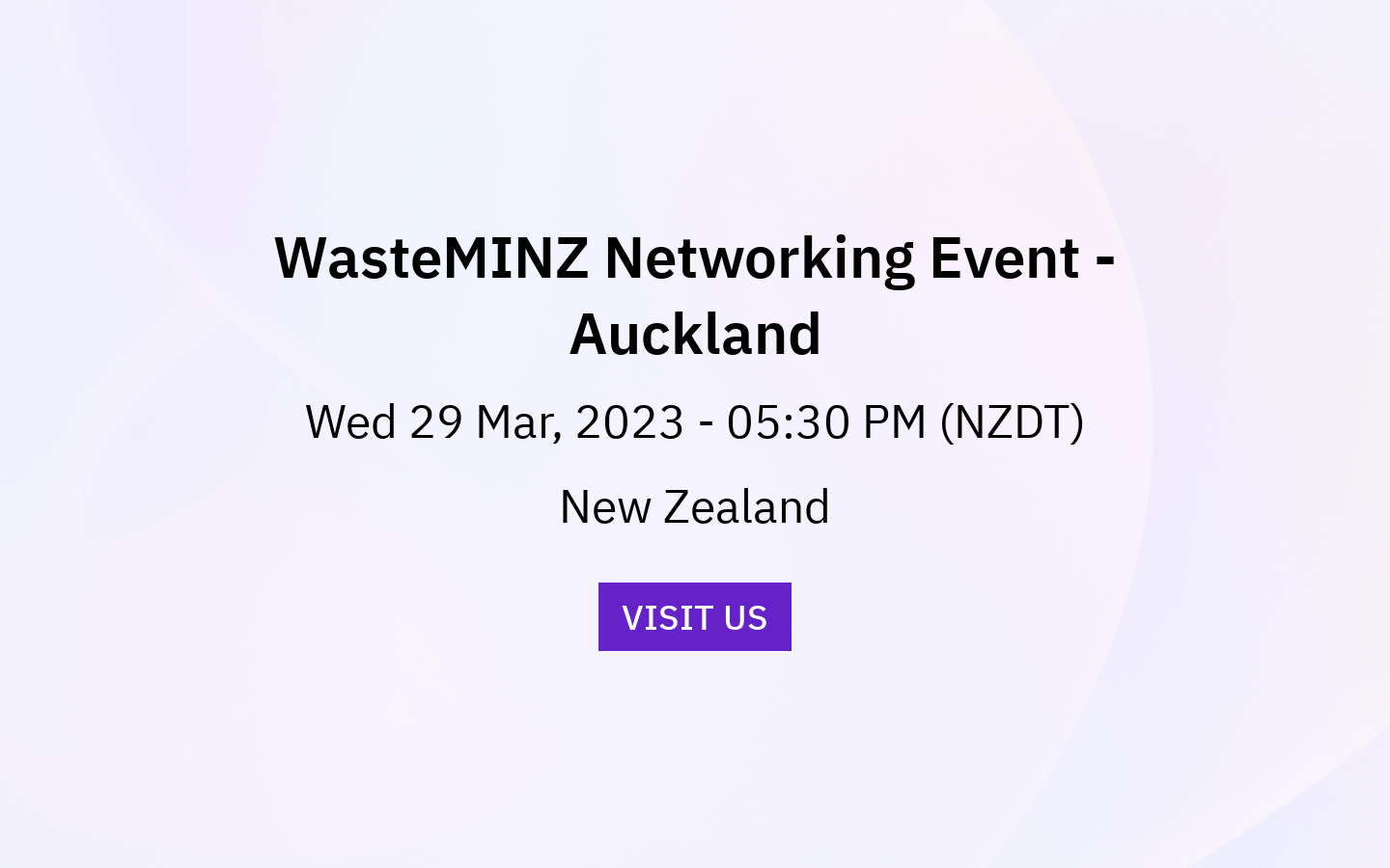 WasteMINZ Networking Event Auckland