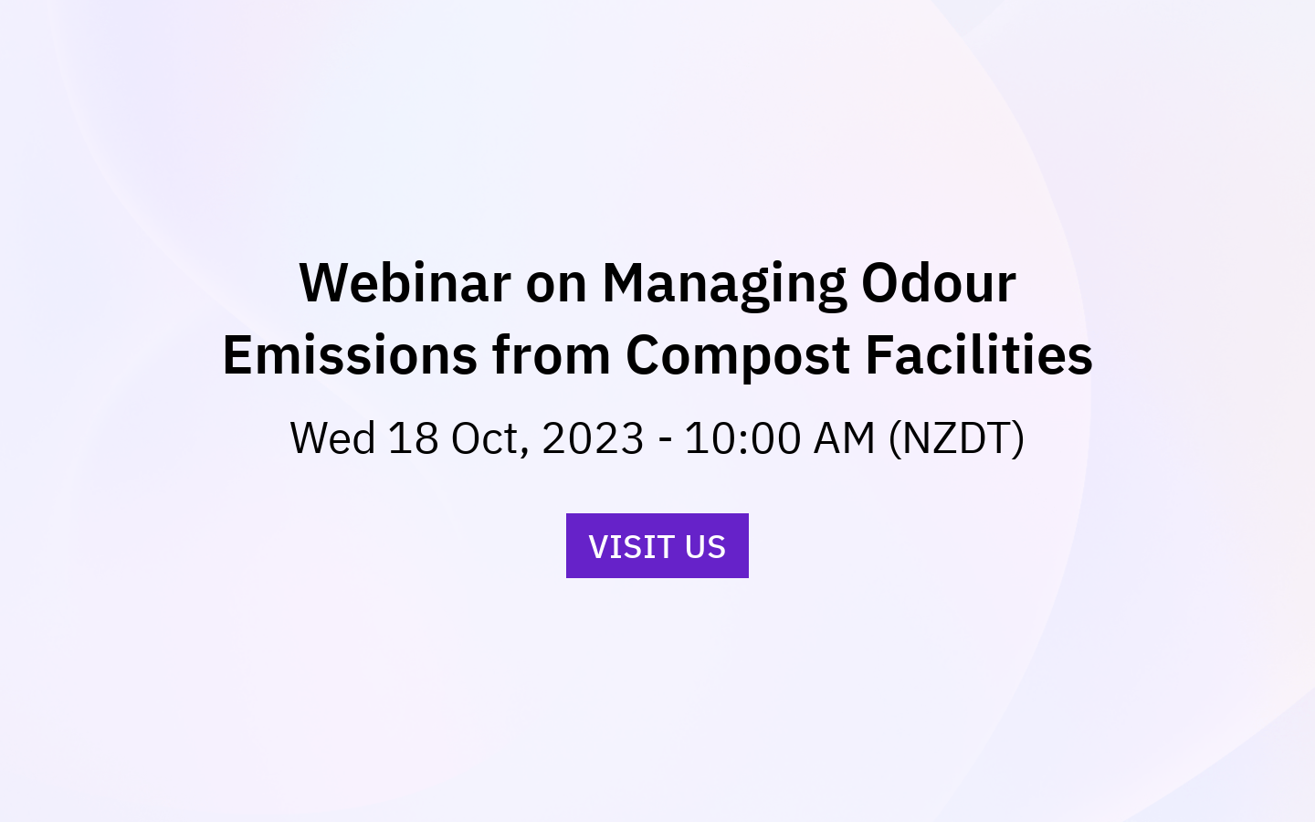 Webinar on Managing Odour Emissions from Compost Facilities